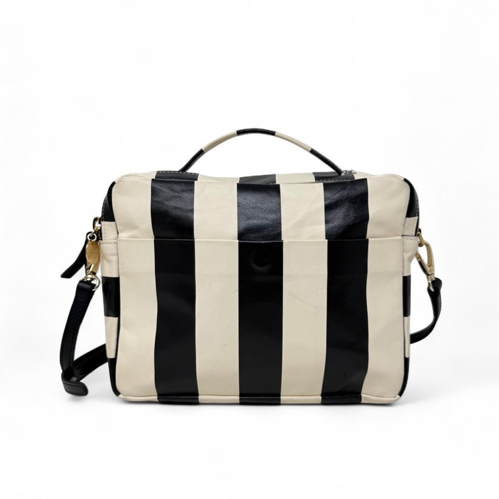 Clare V Mirabel Striped Handbag